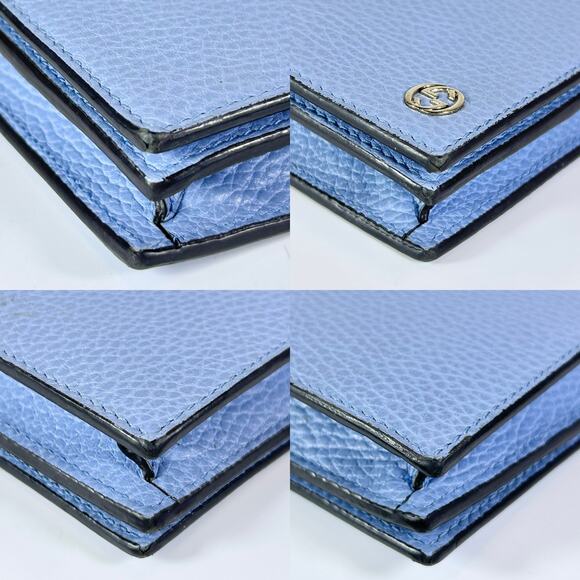 Gucci Interlocking G Betty Wallet On Chain Blue - Picture 14 of 14